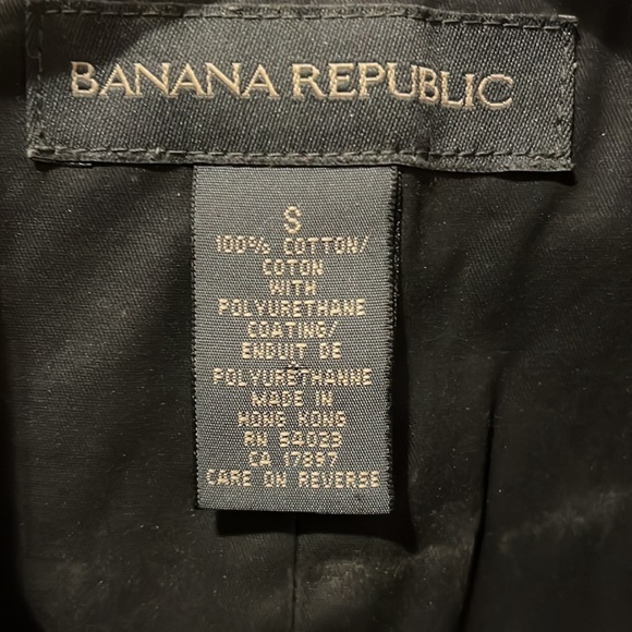 Banana Republic Black Trench Coat - Picture 2 of 6